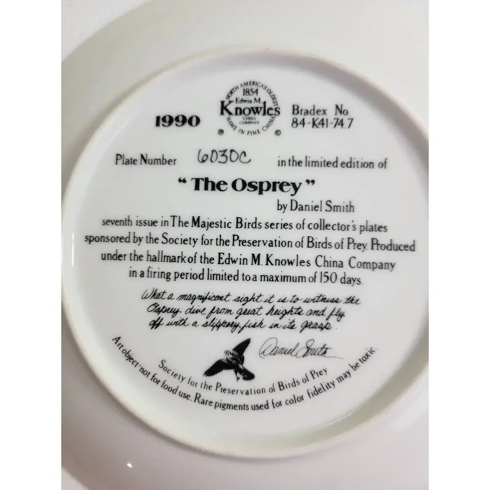 VTG 1990 Edwin Knowles The Osprey by Daniel Smith‎ 8.5